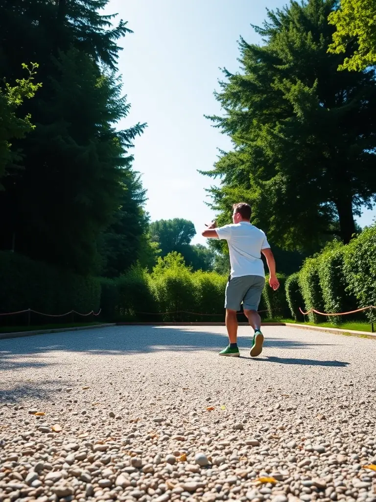A close-up shot of boules being played, emphasizing the strategic and engaging nature of the game.